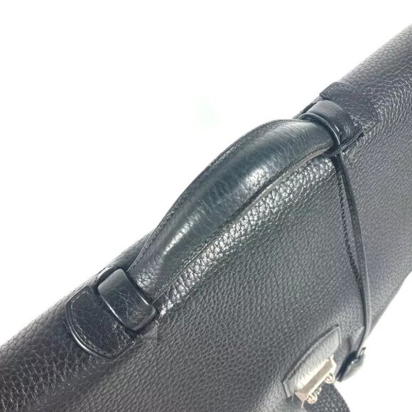 HERMES Briefcase Sac Adepeche 38 Bag Hand Bag Business bag Black/SilverHardware - Picture 7 of 15